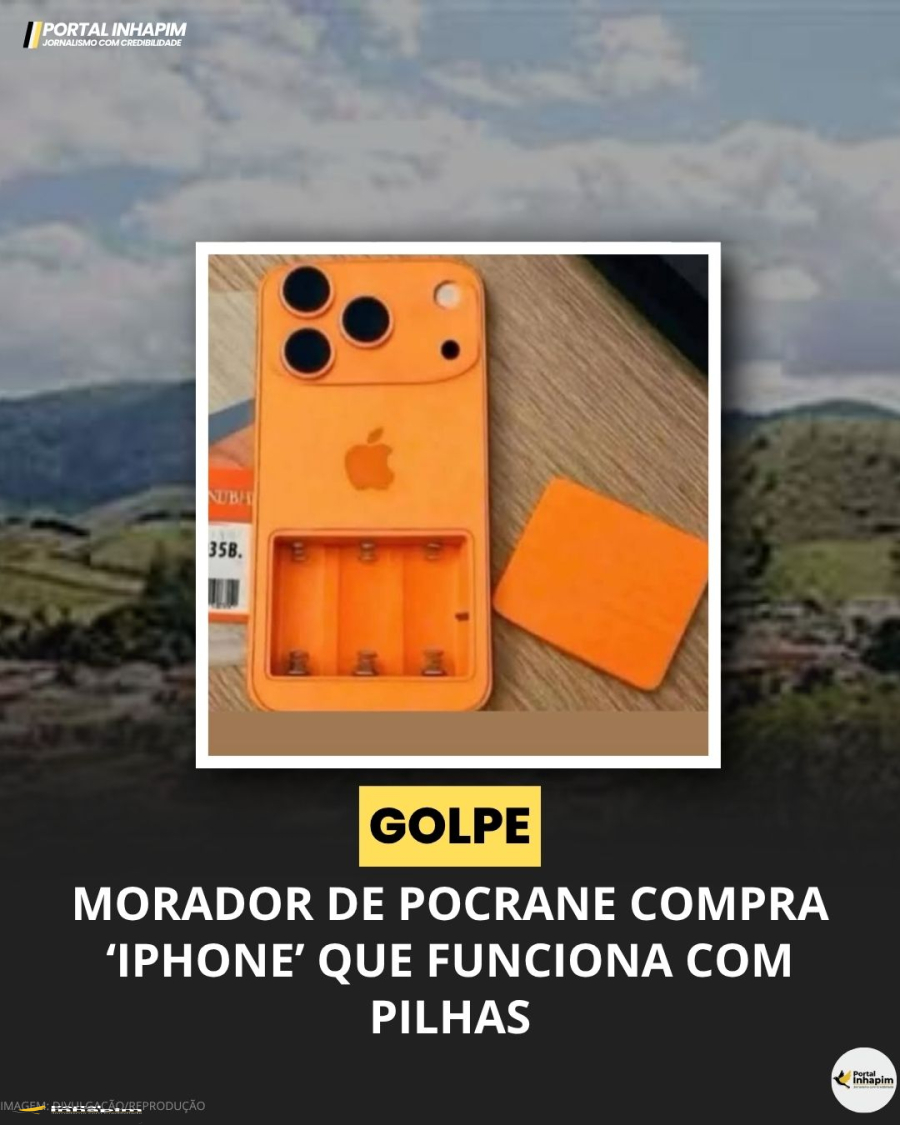 Morador de Pocrane compra ‘iPhone’ que funciona com pilhas
