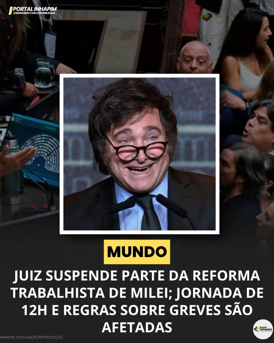 Juiz suspende parte da reforma trabalhista de Milei; jornada de 12h e regras sobre greves são afetadas